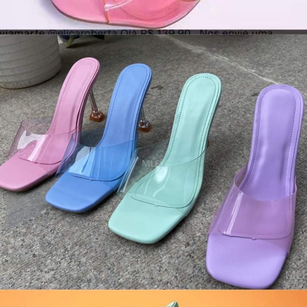 High Heel Stiletto Slippers in 4 colors $35.00 each